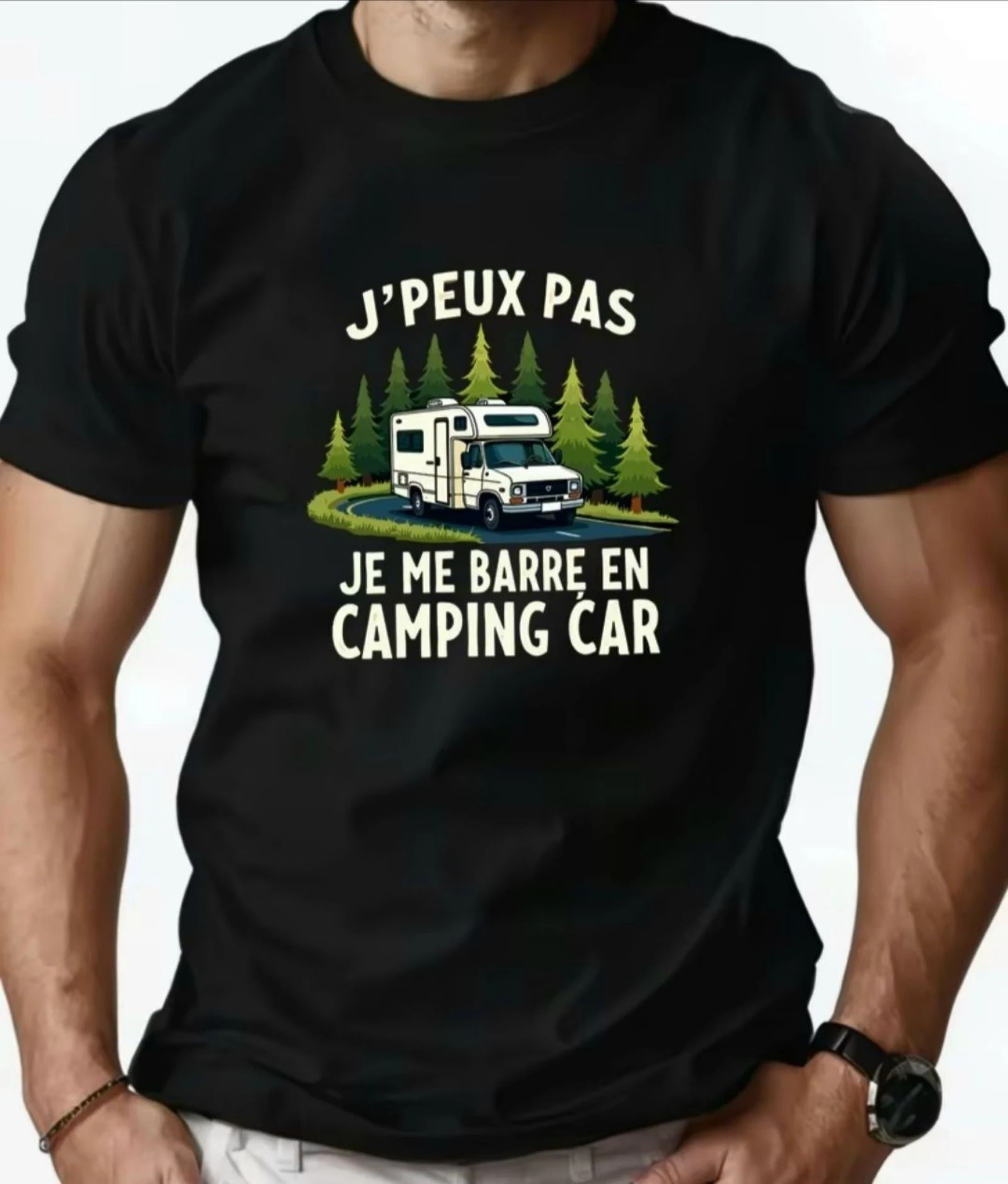 Tee-shirt humoristique Camping car 